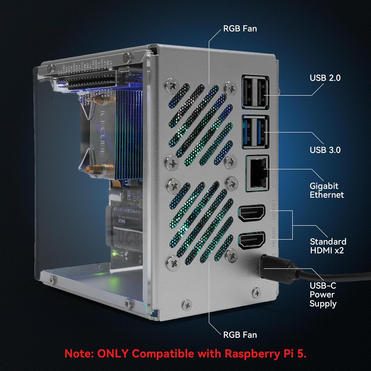 Pironman 5 NVMe M.2 SSD PCIe 2 - đánh giá và giá Raspberry Pi Ai Kit Hailo-8L