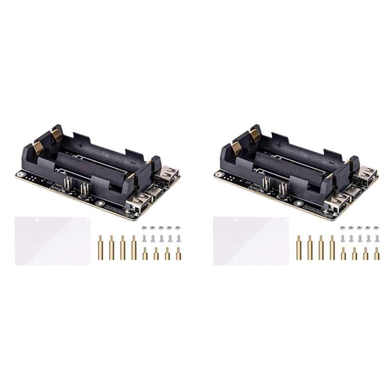 AA08-2X For Raspberry Pi 4 UPS - đánh giá và giá Raspberry Pi Uninterrupted Power Supply Ups 18650
