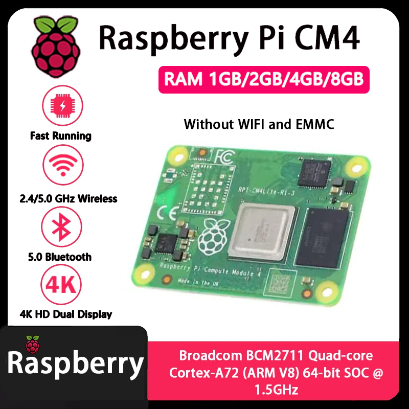 Raspberry Pi CM4 1GB/2GB/4GB/8 - đánh giá và giá Raspberry Pi Compute Module 4 8Gb 32Gb Emmc