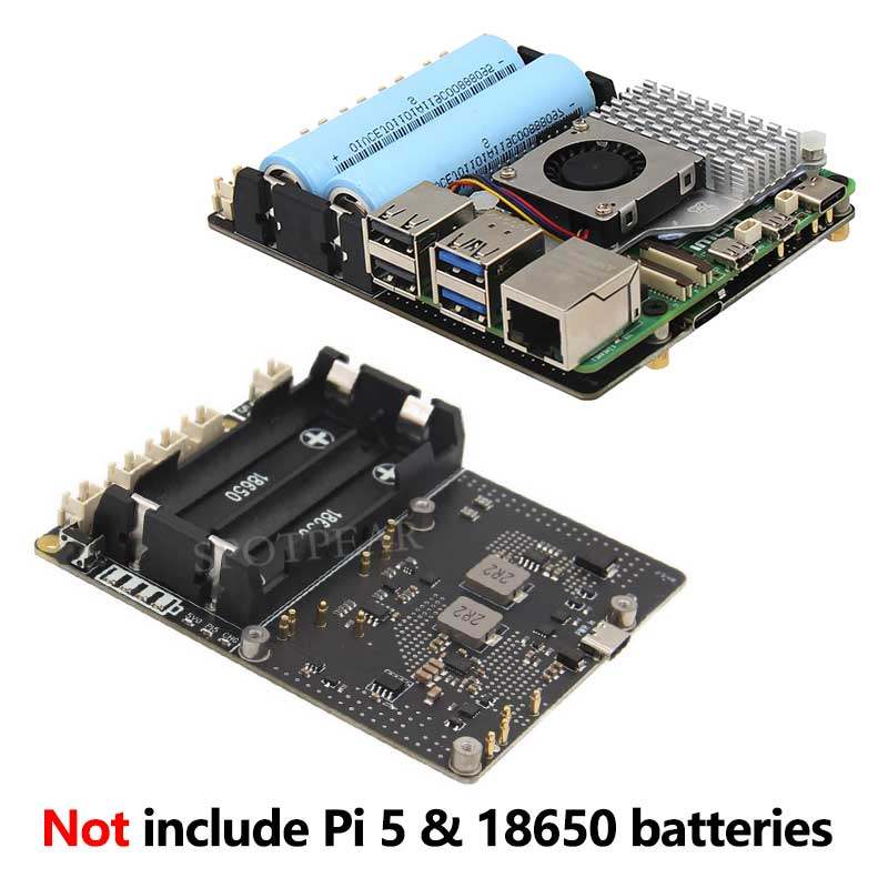 Raspberry Pi 5 18650 UPS Board - đánh giá và giá Raspberry Pi Uninterrupted Power Supply Ups 18650