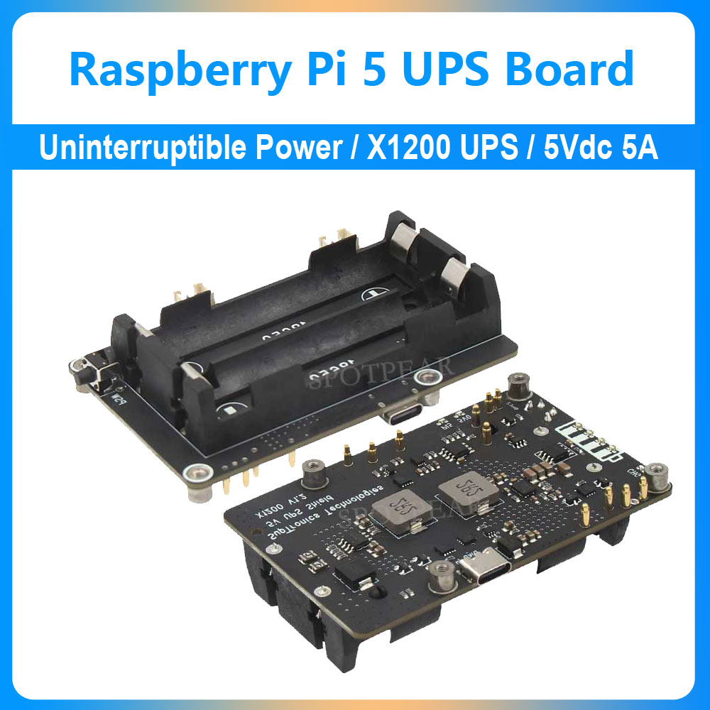 Raspberry Pi 5 UPS Expansion B - đánh giá và giá Raspberry Pi Uninterrupted Power Supply Ups 18650