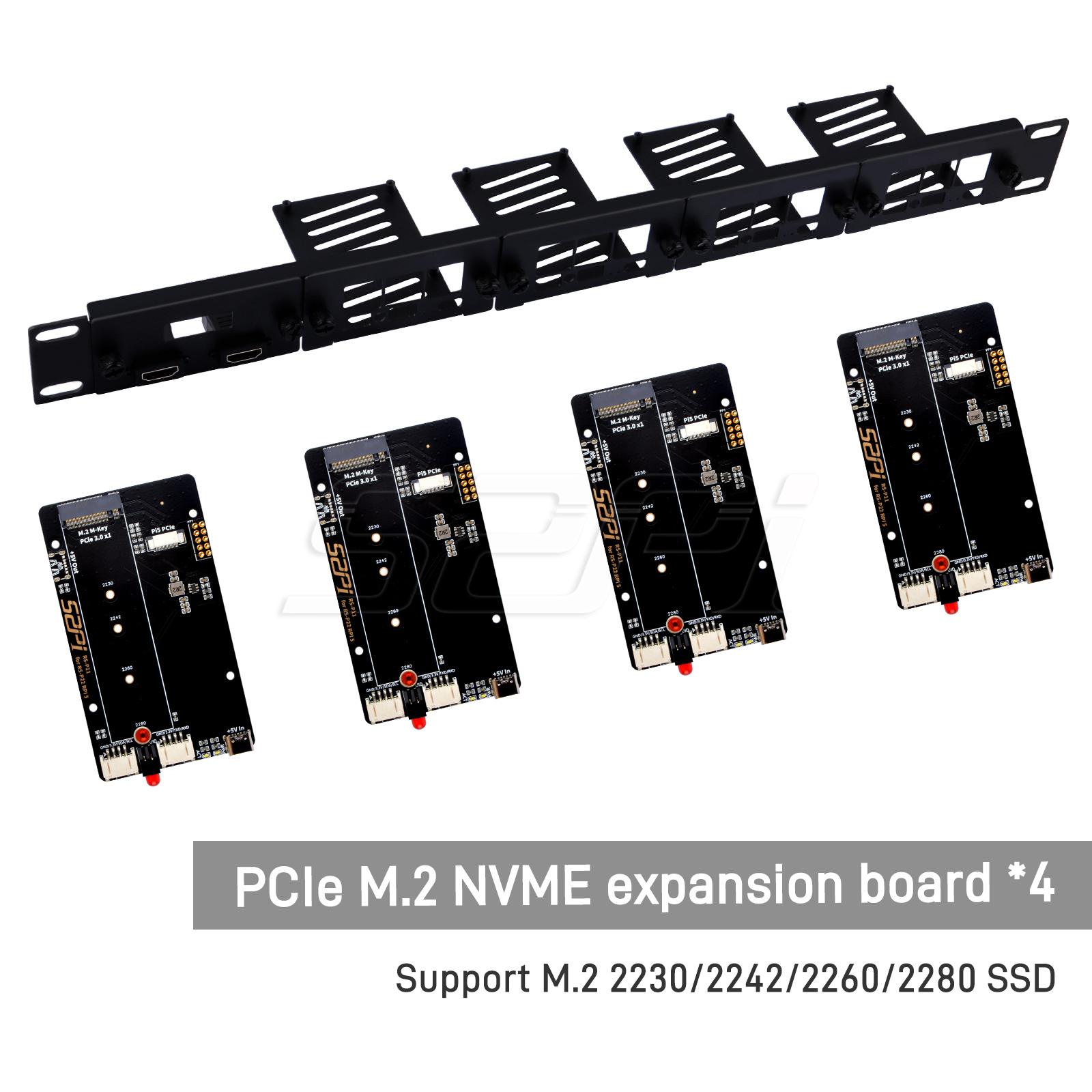 52Pi 1U Rackmount Steel Bracke - đánh giá và giá Raspberry Pi Rackmount 1U 19 Inch