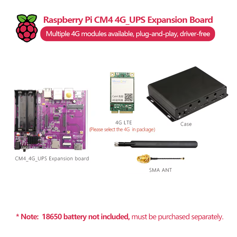 Raspberry Pi CM4 4G_UPS Uninte - đánh giá và giá Raspberry Pi Uninterrupted Power Supply Ups 18650