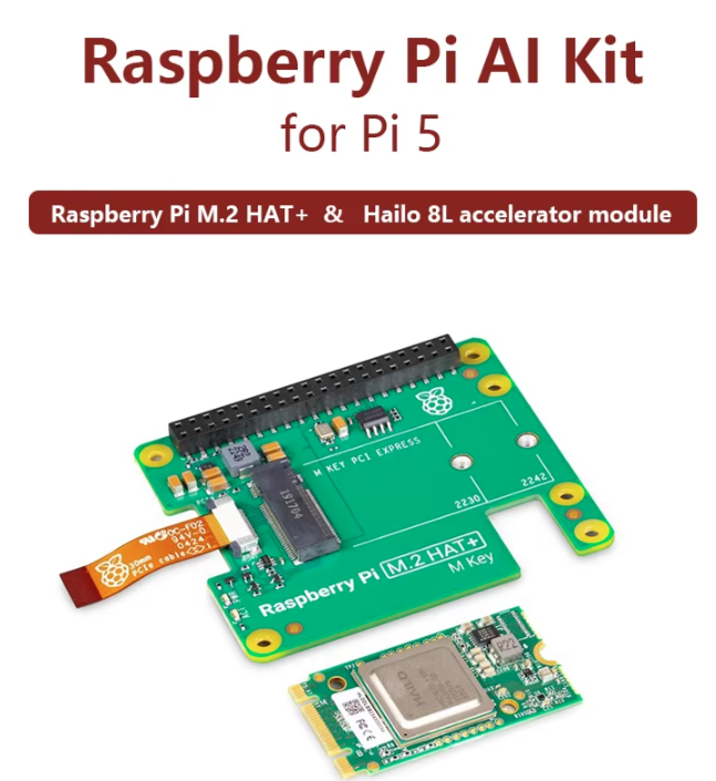 Official Raspberry Pi 5 AI Kit - đánh giá và giá Raspberry Pi Ai Kit Hailo-8L