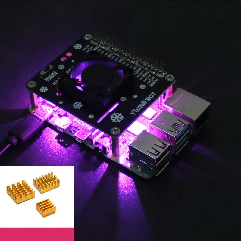 Active Cooling HAT For Raspber - đánh giá và giá Raspberry Pi Water Cooling Kit